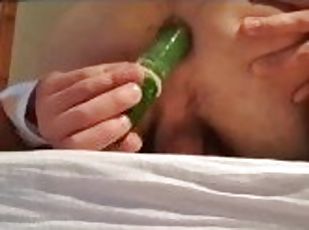 Premier test avec une courgette, c'est srr! "First test with a zucchini, its seried!