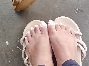 Feet in the street