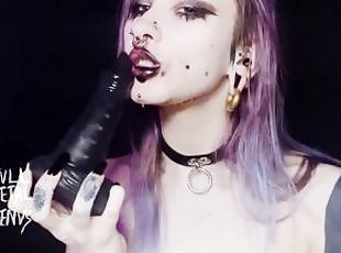 Black Lipstick Messy Skullfucking