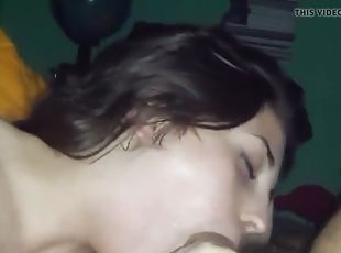 Full face cumshot for a bombast in the face of doll!
