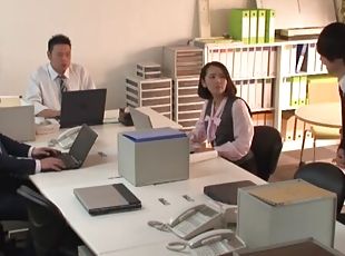 poilue, bureau-office, hardcore, japonais, couple, pute, naturel, sexe-habillé, soutien-gorge
