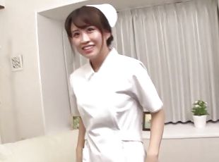 sjuksköterrska, japansk, kåt, busig, fitta, uniform