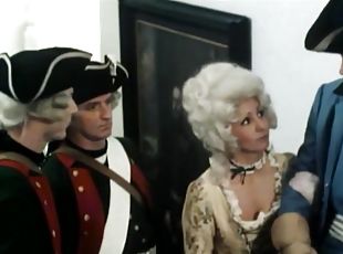 Caterine the Great (1983) Scene 1. Sandra Nova. Vintage orgy porn.