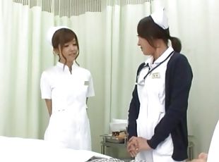 sjuksköterrska, japansk, trekant, uniform, ben, särande