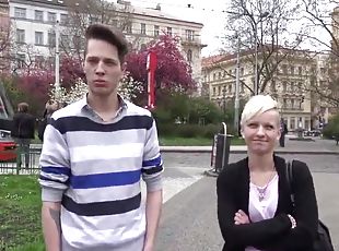 Slovakian couple fuck for money