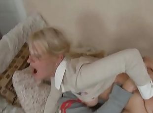 rough anal sex is the only thing what this horny blonde wants for today