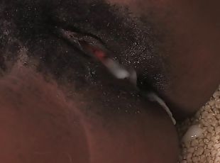 Black beaver of Nina Devon gets grabbed and penetrated rough