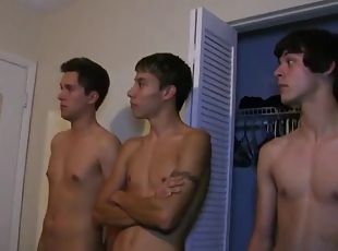 Straight twinks asses hazed by frat members