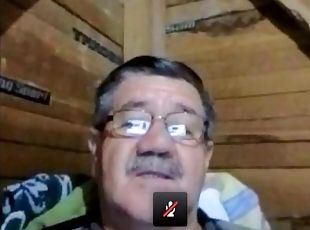 Sexy grandpa masturbation on cam