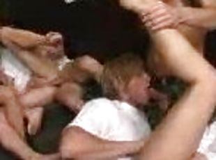 Bonerific Babes and Horny Dudes Get Fucked At a Massive Bisexual Orgy
