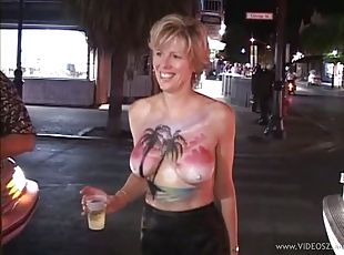 Horny Drunk Babes Flash Their Goods In Public At Fat Tuesday
