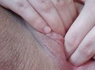masturbation, chatte-pussy, amateur, allemand, doigtage, horny, parfait, solo, rasé, humide