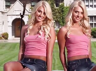 Breath-taking Playboy photo shoot video with captivating blondes