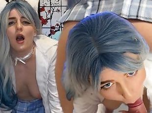 GIRLFRIEND COSPLAYER KITTEN STUDENT lets you play with her