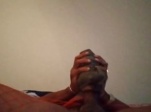 Deepthroating me gets me hard while I have a  anal toy on my dick til I cum