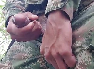 armija, masturbācija-masturbation, publisks, militārs