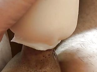 Cumming in Sanitary Pad with toy