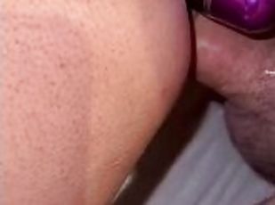 Submission training my fiance. First time crying moaning double penetration