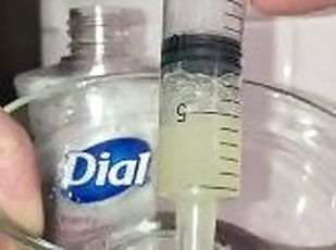 Making the new Dial formula called Pure Cum from my saved cum loads
