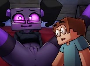Minecraft Porn Hornycarft Enderman Girl Play with Anal Sex Toy Game Gallery