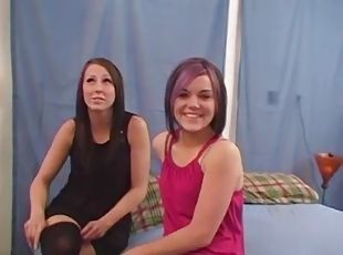 Horny lesbian ladies want to explore each other's warm cunts