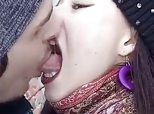 rusinja, hindujske-ženske, poljubljanje, animirano