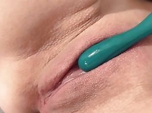 mastubasi, orgasme, vagina-pussy, amatir, mainan, creampie-ejakulasi-di-dalam-vagina-atau-anus-dan-keluarnya-tetesan-sperma, perancis, pasangan, sperma, berambut-pirang