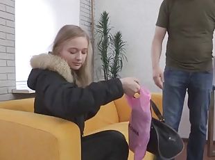 Euro beauty screwed at sex auditions