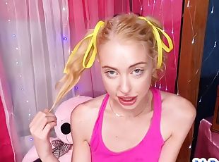 Skinny stepdaughter blowjob and ride before doggystyle