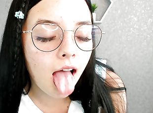 Adorable schoolgirl behaves like a slut on her webcam show, she loves to behave like your personal bitch