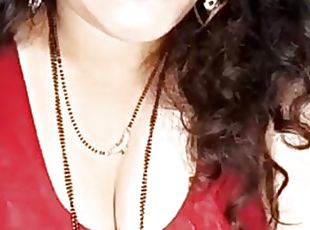 Indian naughty aunty dirty talks and removing all clothes 