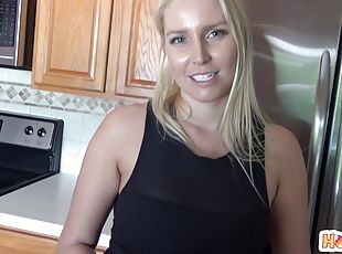 Busty blonde wife Vanessa Cage loves getting fucked during the day