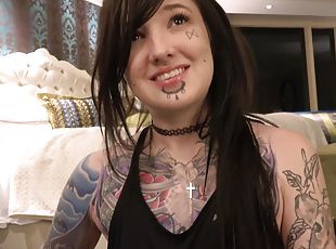 Tattooed darling moans while being fucked hard - Kelsi Lynn