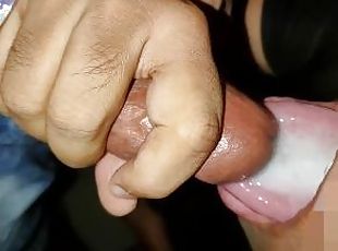 Juicy cum feed from another young neighbour