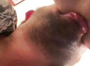 Bearded man eats my pussy and then fucks me