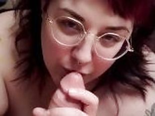 POV BBW Babe Blowjob Sucks a Huge Cock before getting her Huge 44G Tits Cum On (OnlyFans Preview)