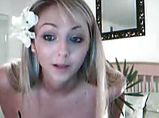 blond, webcam