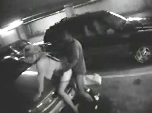 real life parking lot hardcore sex shot by the security cam
