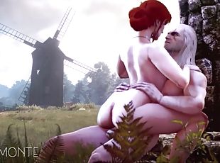 Sexy Witcher babes enjoying getting theri pussies and mouths fucked