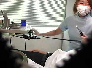 sykepleier, blowjob, hardcore, japansk, handjob, kamera, par, voyeur, uniform, pikk