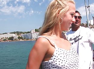 Katy Sweet is a nasty blonde who wants to be fucked on a boat