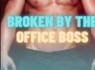 oficina, gay, sadomasoquismo, esclava, desnudándose, jefe, dominación, azotaina