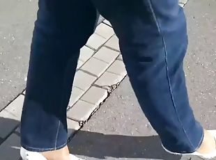 milf, noge, perilo, fetiš, jeans, najlon