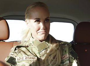 Army girls Elexis Monroe and Brandi Love having lesbian sex
