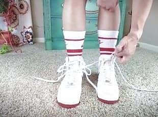 amatorskie, stopy, fetysz, solo, białe, dręczenie
