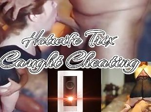 Anal slut wife caught cheating on surveillance camera whilst husband is away - Hotwife Trix