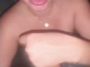 BUSTY LATINA SWALLOWS ALL HIS CUM AFTER A SLOPPY DEEPTHROAT!