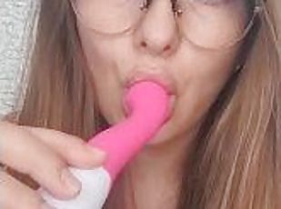 Pink Dildo Orgasm