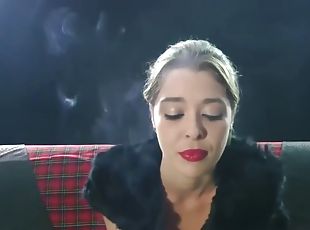 amador, loira, fetiche, fumando