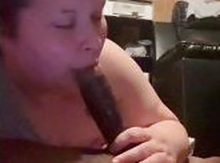 Bbc getting milked bitch love dick in her mouth I swear
